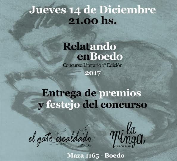 Relatando en Boedo 2017 FLYER entrega de premios